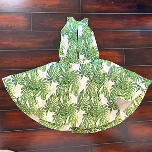 Tropical Vacation Halter Dress Sz Sm